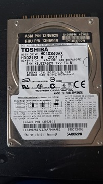 Toshiba MK4026GAX ATA 40GB 5400RPM