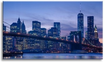 Obraz Manhattan Nowy Jork 90x60 cm na płycie MDF