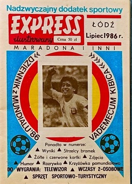 Express Ilustrowany Piłka Nożna Meksyk 1986