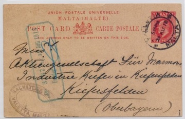 Malta - kartka pocztowa z 1913 roku