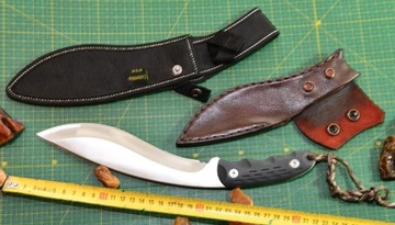 Kukri TG1,nóż SABER K-701 POKROWIEC SKÓRA naturaln