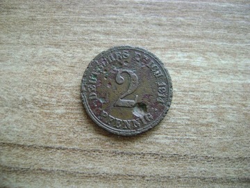 Moneta 2 Pfennig 1914