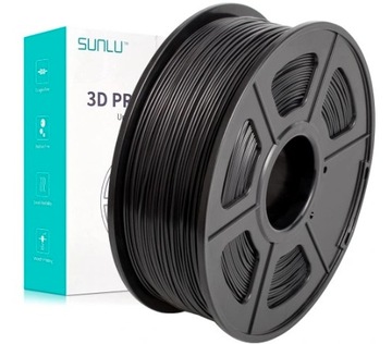 Filament PLA Sunlu Czarny 1kg !!Pasuje do AMS!!