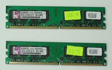Pamięć RAM DDR2 2GB PC2 Kingstone 2x2GB