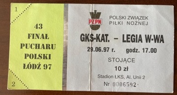 GKS Katowice Legia Warszawa 1997 Puchar Polski 