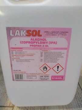 alkohol izopropylowy izopropanol IPA 5L