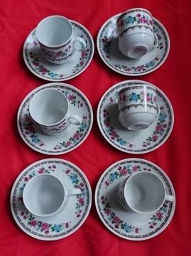 Filiżanki do Espresso porcelana 6 szt.