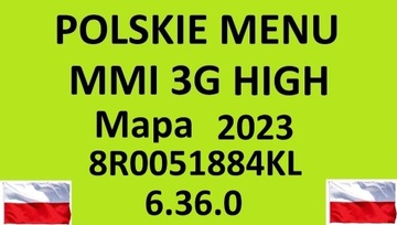POLSKIE Menu+Lektor AUDI A4 A5 A6 Q5 MMI 3G HIGH