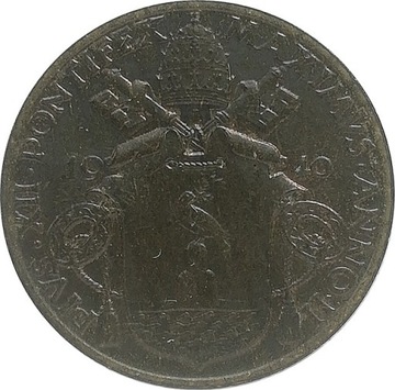 Watykan 10 centesimi 1940, KM#23