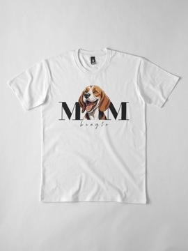 Koszulka Dog Mom z psem rasy BEAGLE