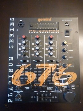 GEMINI PS-676 PRO - PLATINUM SERIES DJ MIXER  SAMP