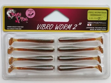 Crazy Fish Vibro Worm 2" pływający robak