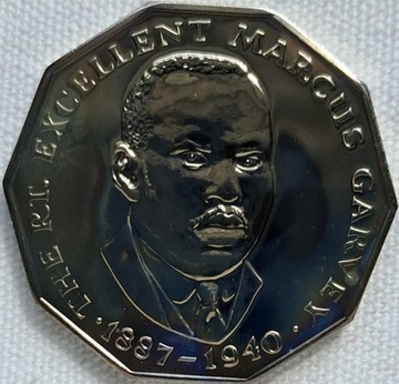 Jamajka 50 cents 1977, prooflike KM#70