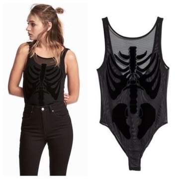 Body z siateczki H&M  hallowenn szkielet