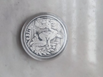 Bogowie Olimpu-Hera 1oz Antiqued Coin