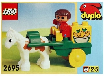 LEGO DUPLO POWÓZ Z KUCYKIEM - NUMER 2695 ROK 1996