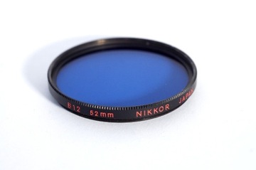 filtr Nikon 52mm Nikkor B12 blue niebieski