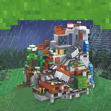 Klocki Minecraft kopalnia jaskinia
