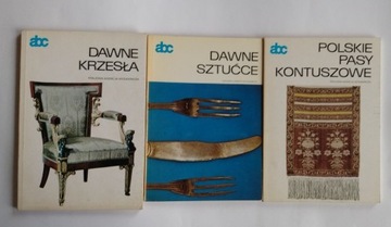 Pasy kontusz sztućce dawne krzesła 3 pozycje