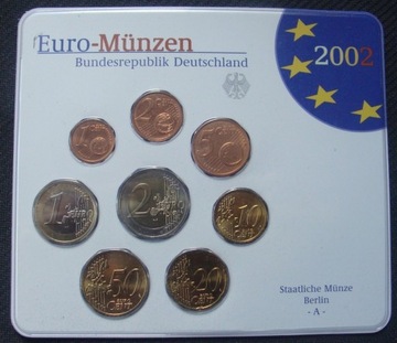 NIEMCY - Euro - Munzen 2002 A