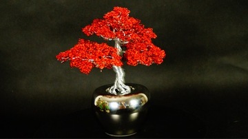 Rękodzieło drzewko bonsai