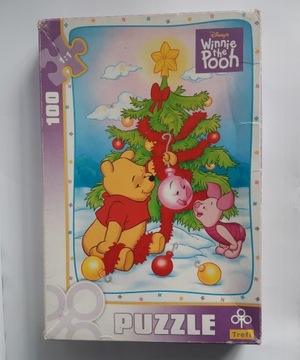 puzzle Kubuś Puchatek - choinka