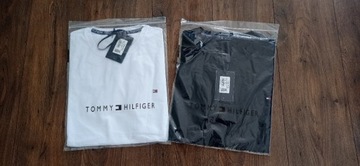 Koszulka męska, t-shirt  Czarny Tommy Hilfiger XXL