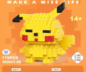 Klocki PIKACHU Pikaczu POKEMON FIGURKA 3D 178 el.