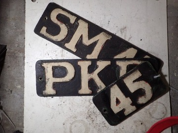 PKP SM41-45 (komplet 3 tabliczek)