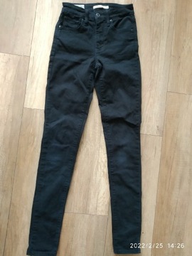 Spodnie damskie jeans, Levi's, r.25, S, rurki 