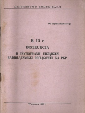 Instrukcja o użytkowaniu radiołączności pociągowej