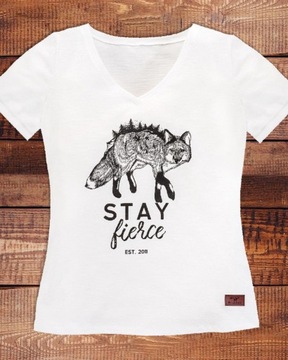 BRANTAS koszulka t-shirt damski Stay Fierce roz 42