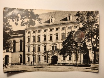 Oława – Zamek pocztówka czarno-biała