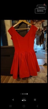 Czerwona sukienka damska okazjonalna 