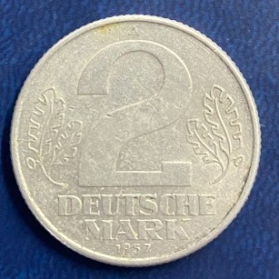 Niemcy - NRD 2 marki, 1957