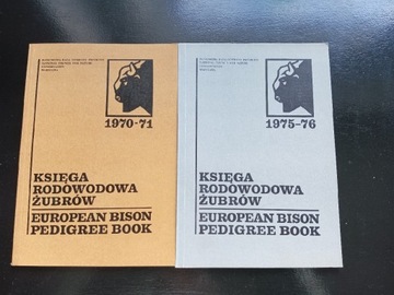 Księga rodowodowa żubrów 1970-71 i 1975-76