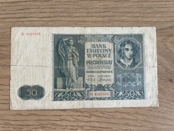 50 złotych 1941r.