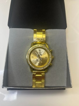 Nowy złoty damski zegarek