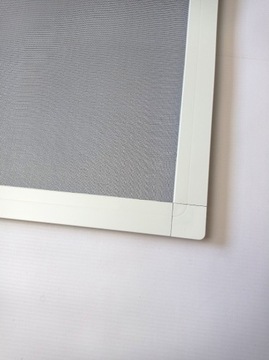 Moskitiera biała aluminium okno złożona na wymiar