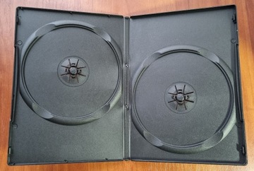 DVD/CD Box podwójny czarny S-1, pudełko na dvd/cd