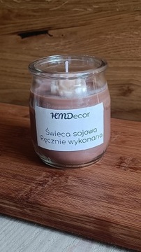 Świeca sojowa 100 % naturalna waga netto 96 g HMD