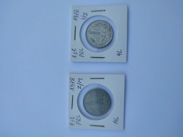 moneta PRL 1 zł z roku 1978 z/m i b/z kpl 