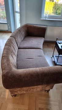 Sofa brązowa duża wygodna
