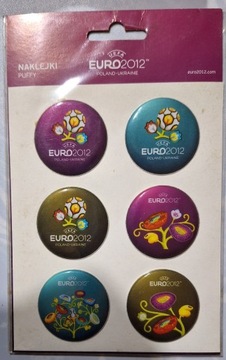EURO 2012 kolekcjonerskie naklejki puffy LICENCJA
