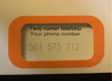 501 573 712 Prosty numer telefonu z sieci orange