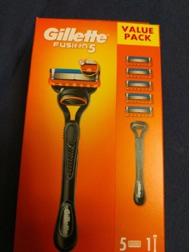 Gillette Fusion5 zestaw rączka+5 ostrzy,nowe orygi