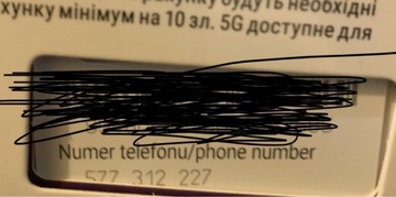 577 312 227 Łatwy numer telefonu z sieci play