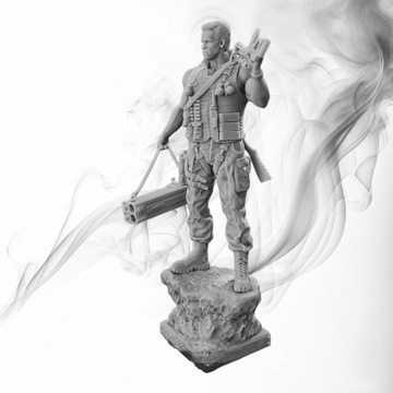 Figurka druk 3D żywica " Commando " - 12 cm