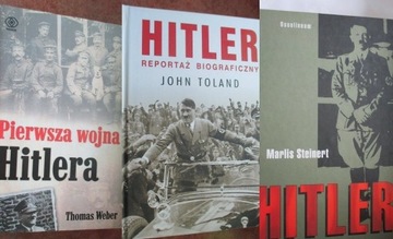 Hitler Toland , Weber, Steinert zestaw 3 książek