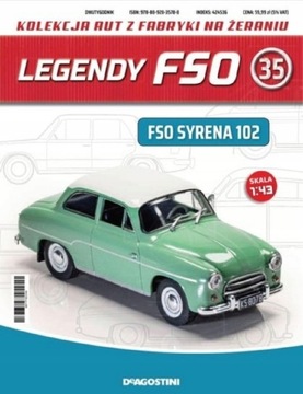 Legendy FSO nr 35 Syrena 102 1/43 blister